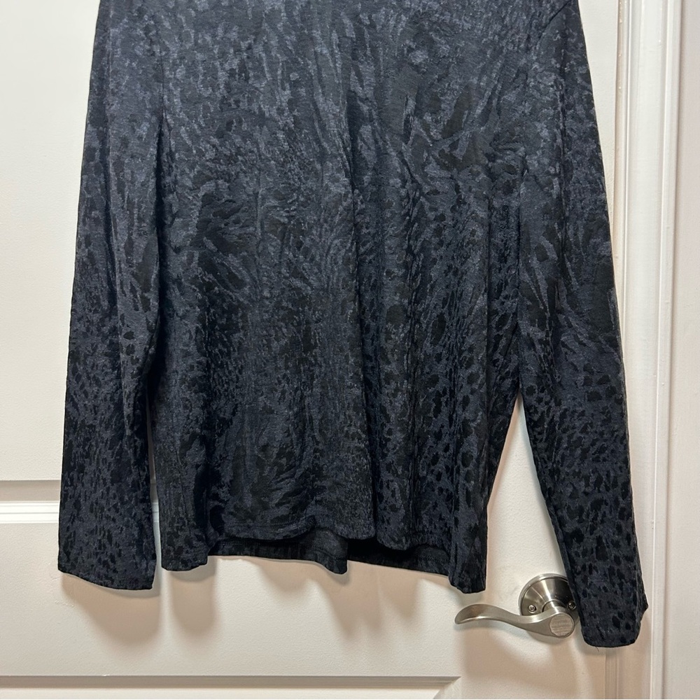 Simply Vera Vera Wang Womens Top Gray Long Sleeve Knit Size Large - Picture 10 of 16